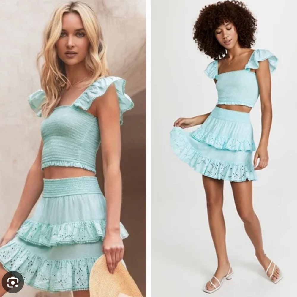 PQ Ari 2 piece set. turquoise size xs
